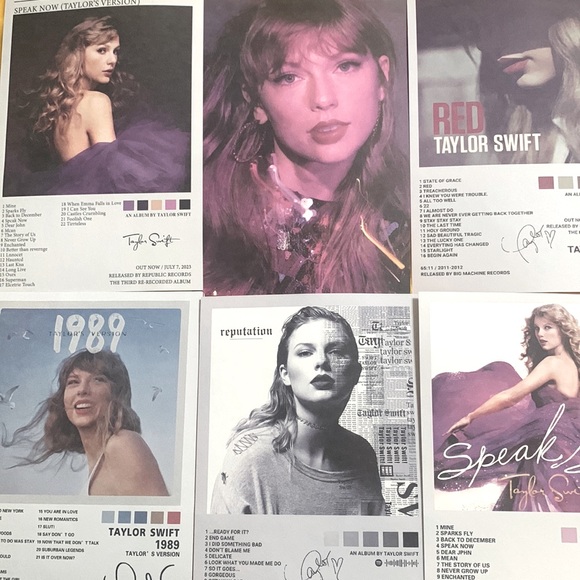 16 -Taylor Swift Music Album Cover Posters Canvas Wall...